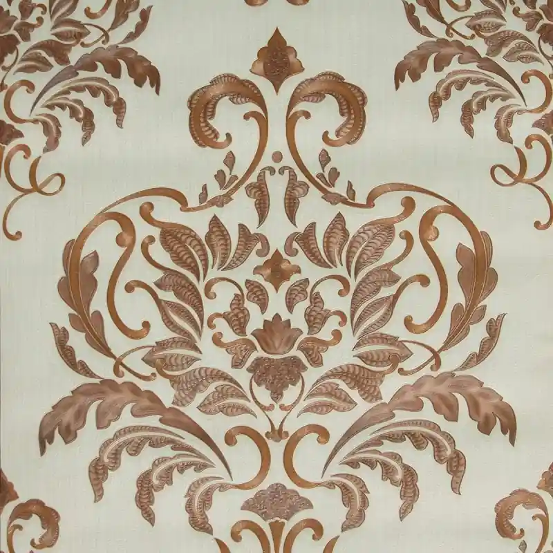 Reducere extra Tapet clasic baroc, bronz, maro, dormitor, living, vinil, extralavabil, 02437-90