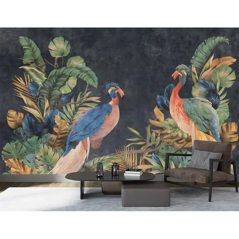 Fototapet Living & Dormitor - Exotic Bird Paradise Disponibil imediat