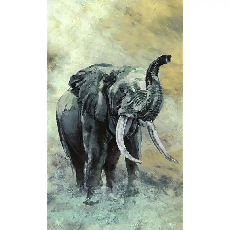 Lichidare de stoc Fototapet cu elefant, Travertino 33099