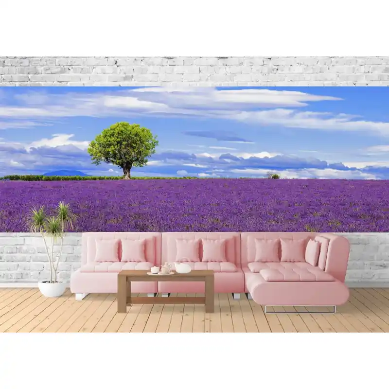 Reducere de preț Fototapet cu camp de lavanda FO89