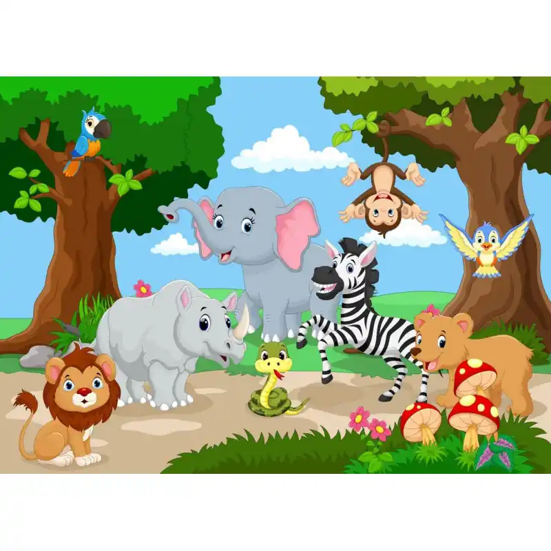 Fototapet cu animale in padure CH228 Livrare expres