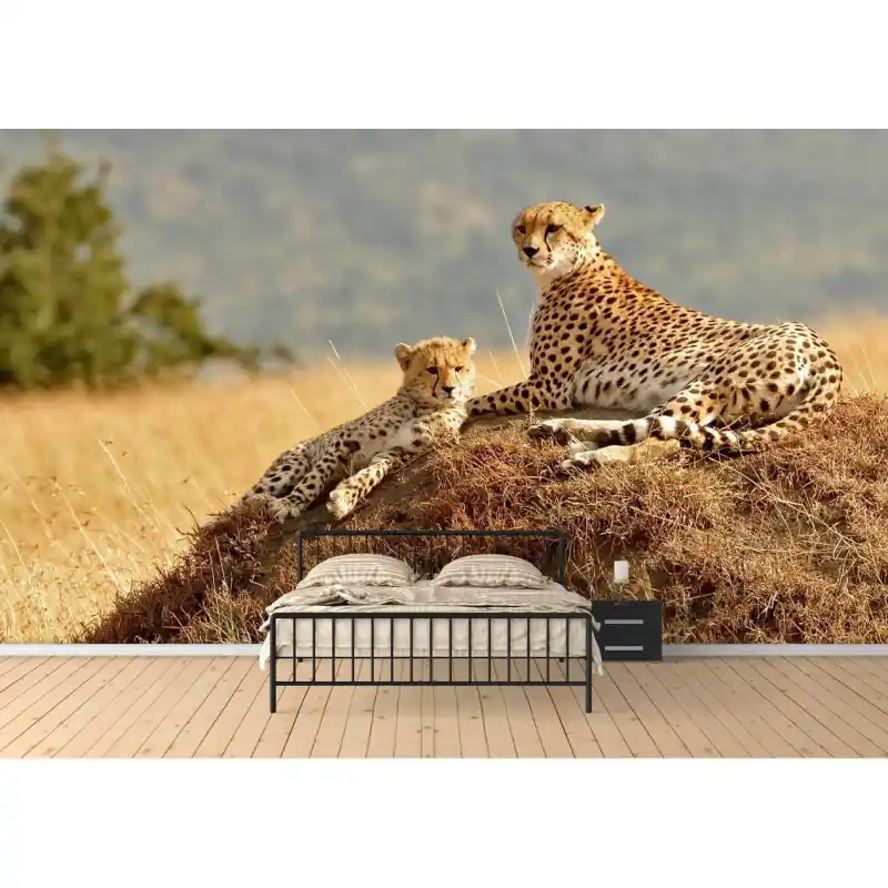 Preț promoțional Fototapet dintr-o bucata cu leopard AN62