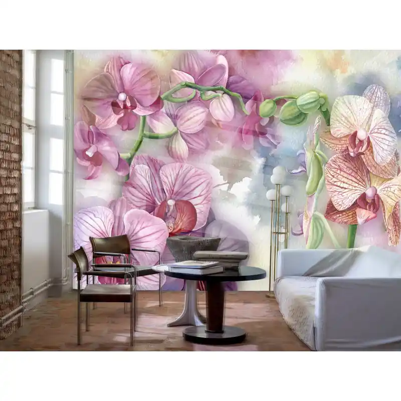 Fototapet botanic cu flori multicolor B9 Cumpără online