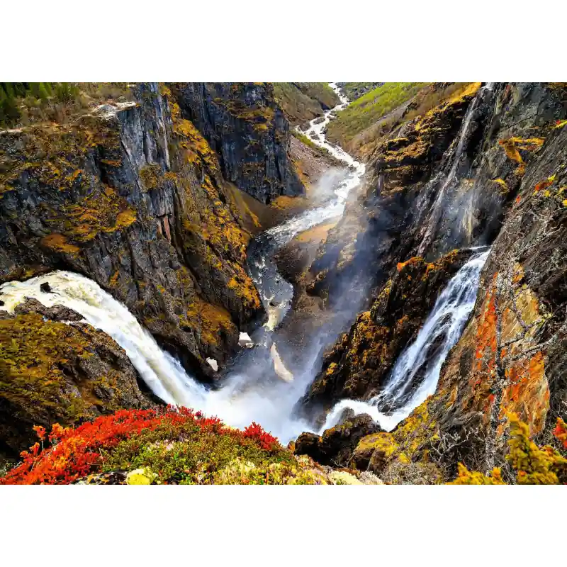 Fototapet cascada, intr-o vale, WA34 Retur ușor
