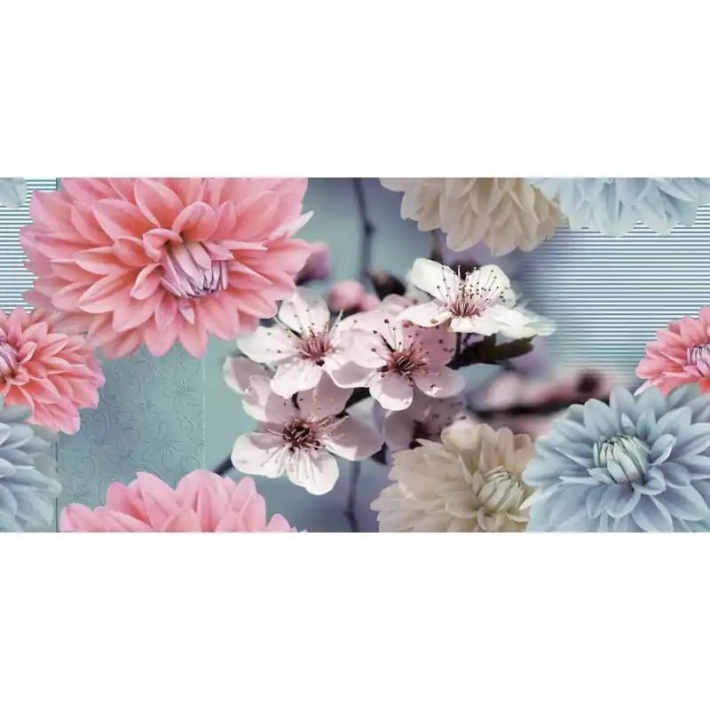 Premium Fototapet floral, flori colorate, FL104