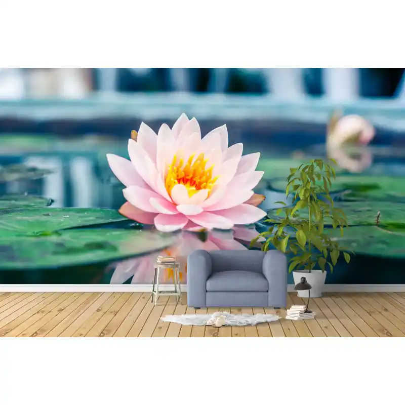 Fototapet floral, Floare lotus, roz, FL106 Premium