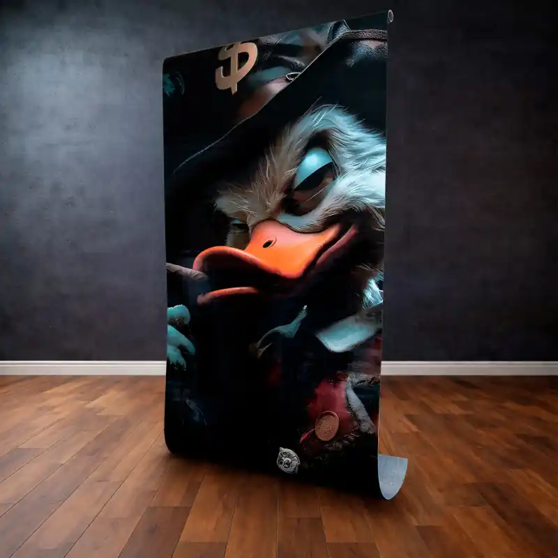 Plată sigură Panou Decorativ Autocolant "Money Duck Boss" – Artă Urbană Modernă, 120cm x 300cm