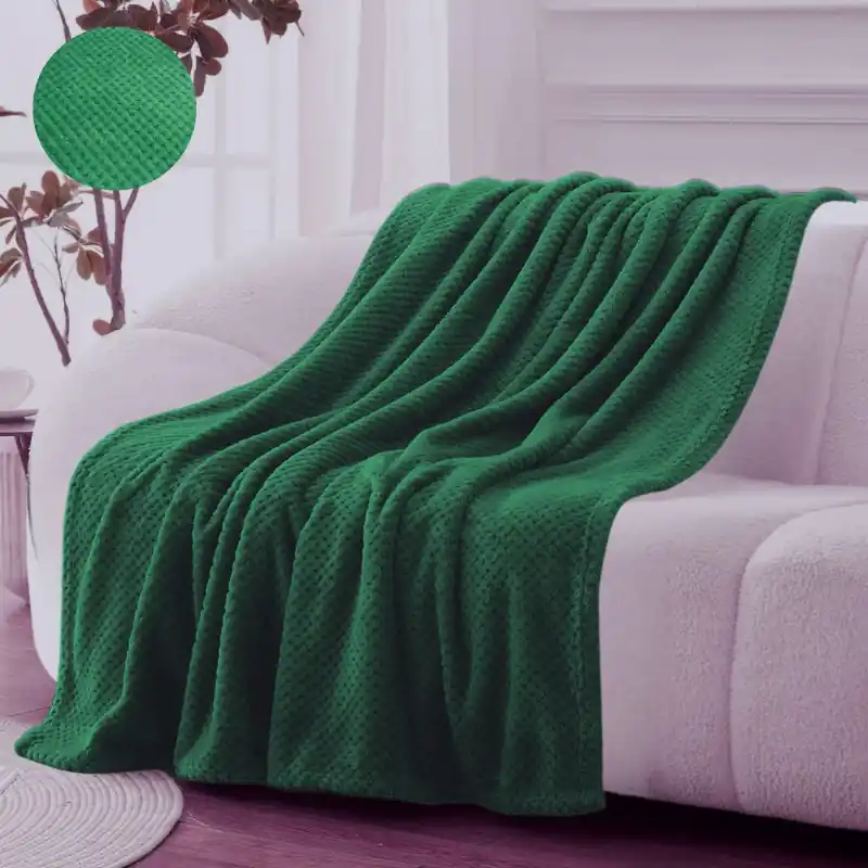 Patura dot, 140cm x 230cm, Verde Smarald Preț promoțional