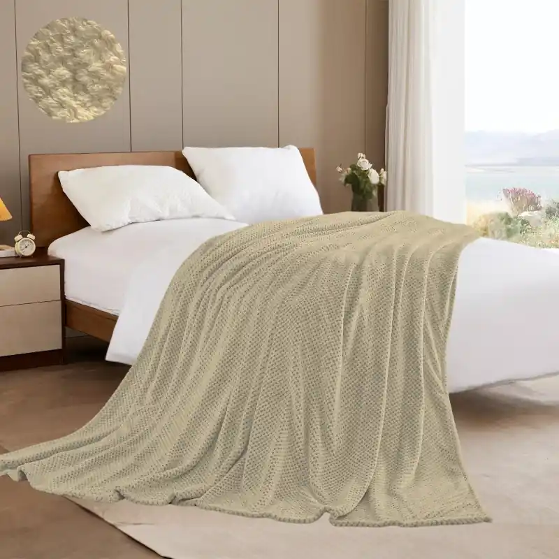 Reduceri Patura dot, 140cm x 230cm, Bej