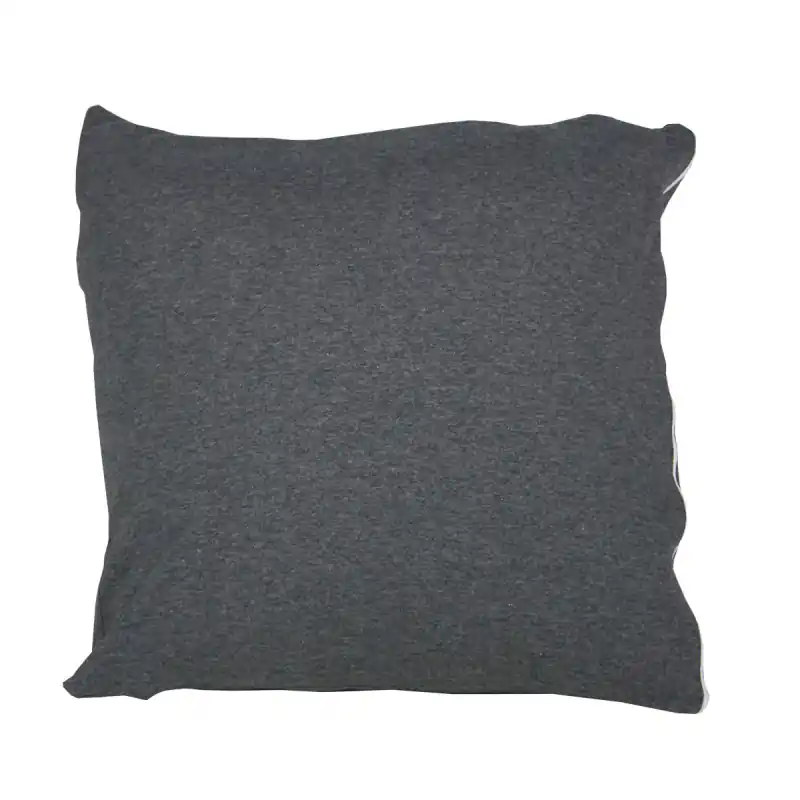 Fata de perna, bumbac, cu fermoar, simplu, 70x70cm, gri inchis Retur gratuit