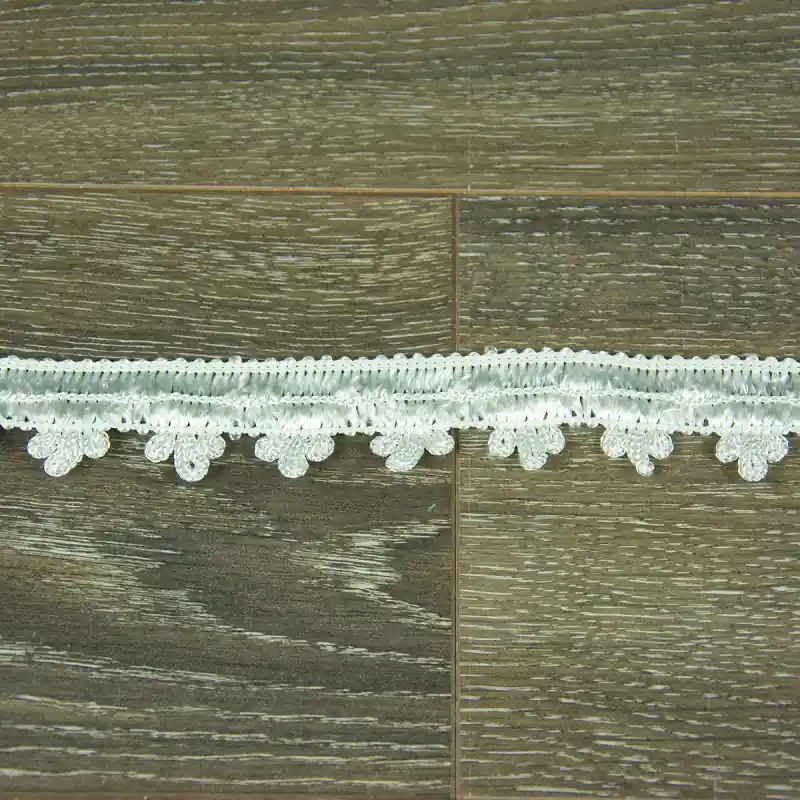 Livrare expres Broderie lat pentru perdele, alb, 3cm