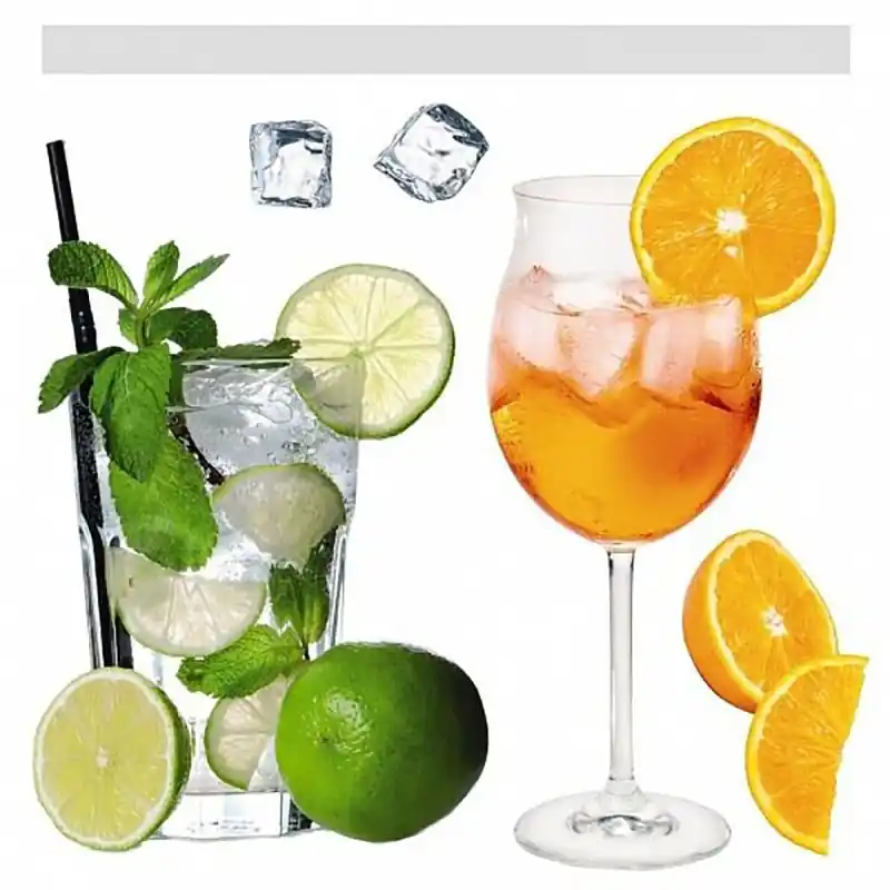 Preț promoțional Sticker geam cu cocktails, Komar, 16005