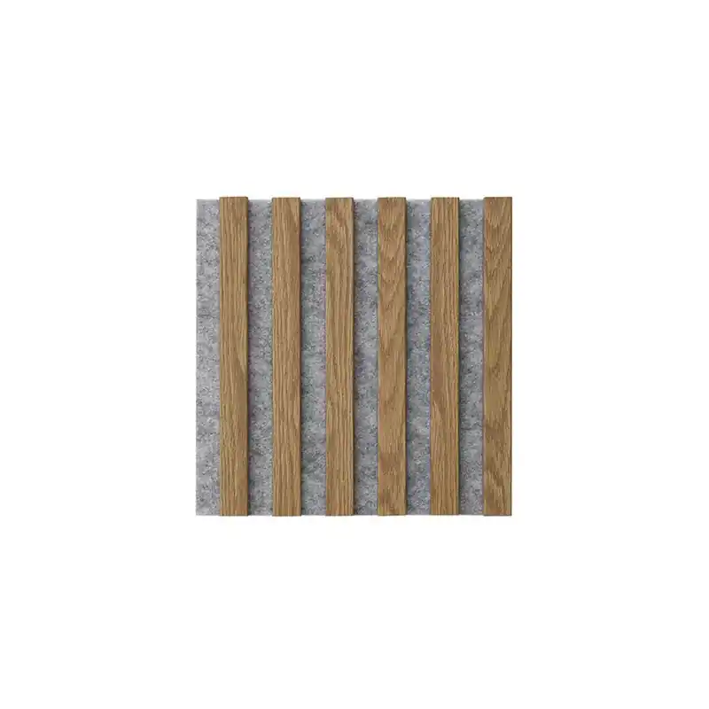 Reducere specială Panou Riflaj pe suport pasla Gri 400 x 400mm W15