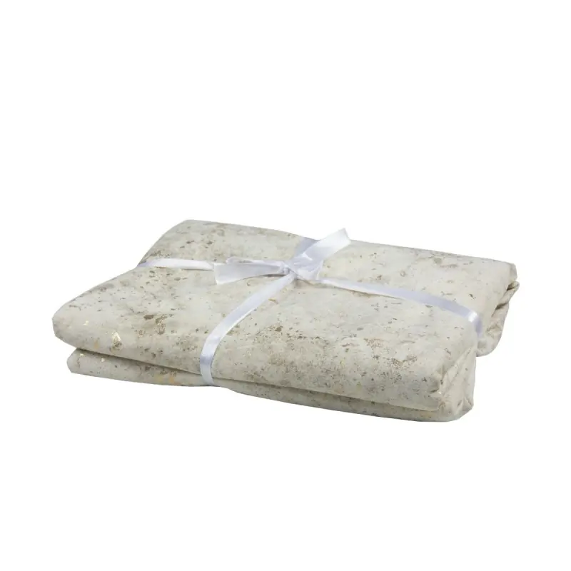 Cuvertura de pat, catifea, sidefat, crem, auriu 130cm x 170cm Vezi acum