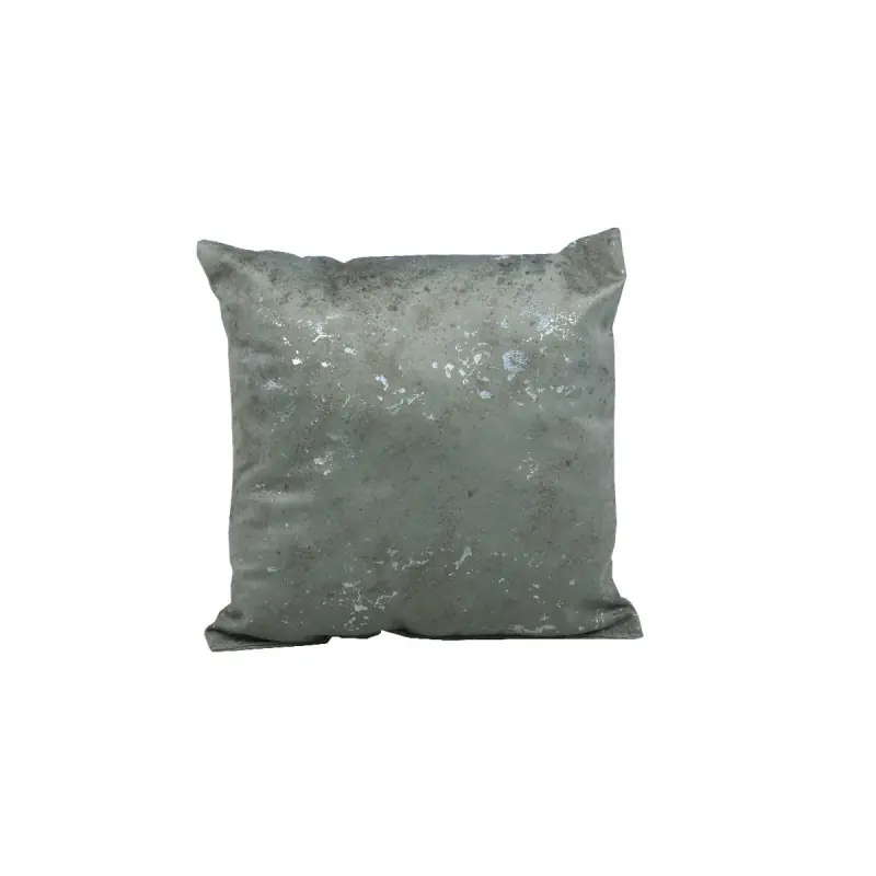 Retur gratuit Perna decorativa, catifea, gri, argintiu, 35cm x 35cm