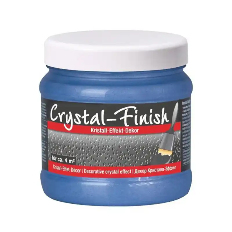 Vopsea Decorativa cu Granule de Cristal, Sidefata, Crystal Finish, culoare Ocean Promoție