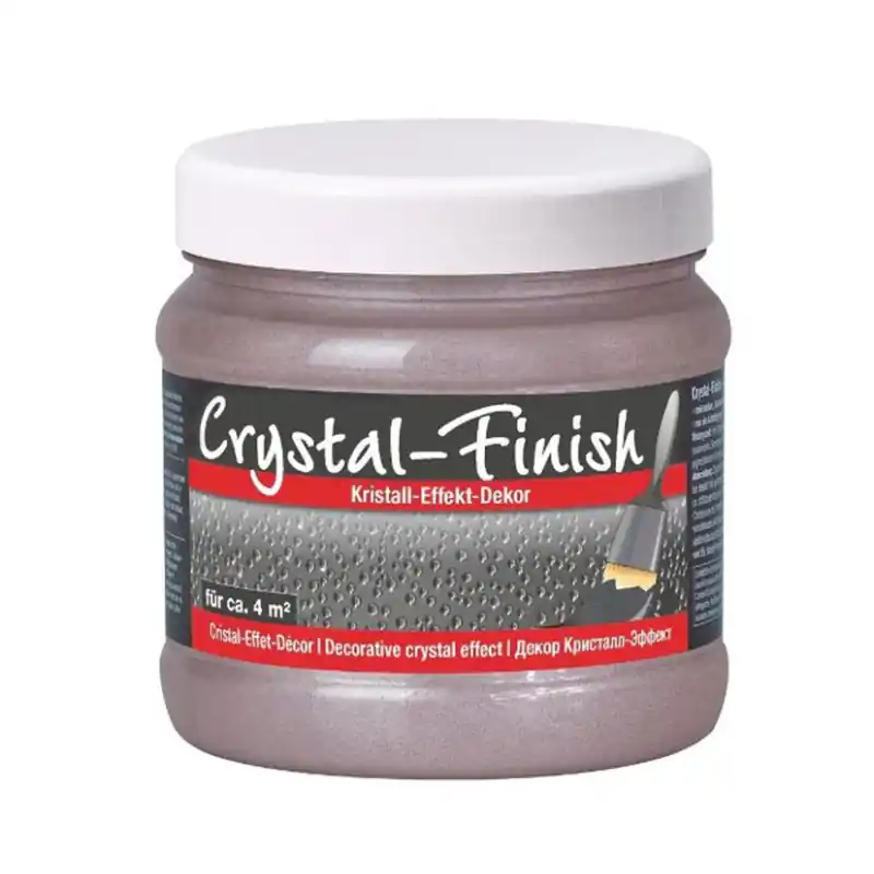 Vopsea Decorativa cu Granule de Cristal, Sidefata, Crystal Finish, culoare Terra Disponibil imediat