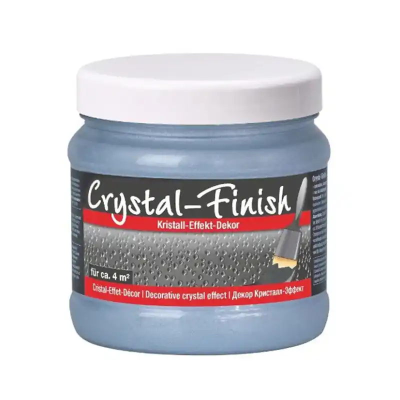 Vopsea Decorativa cu Granule de Cristal, Sidefata, Crystal Finish, culoare Atlantic Preț mic