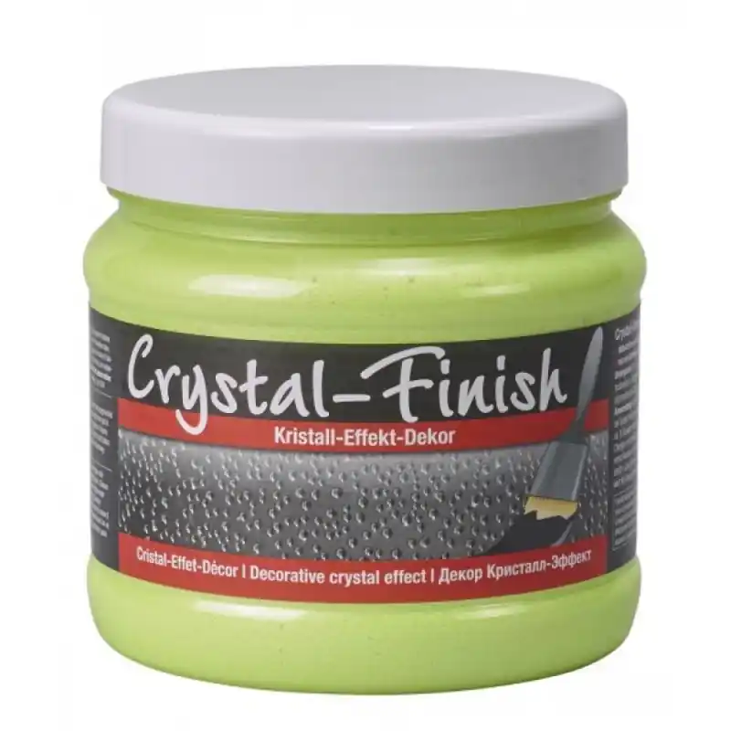 Reduceri Vopsea Decorativa cu Granule de Cristal, Sidefata, Crystal Finish, culoare neon yellow