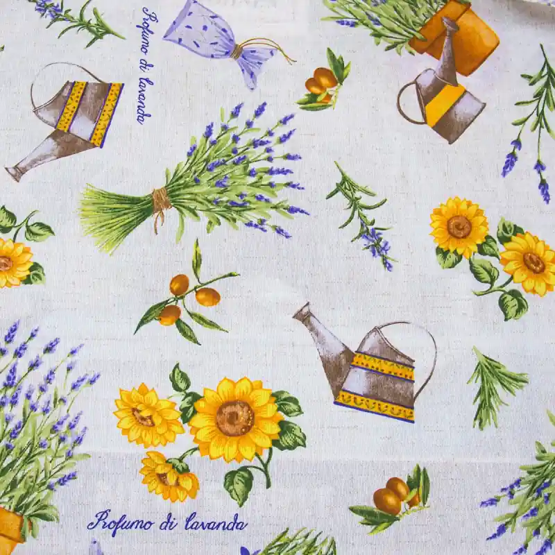 Cumpărături sigure Draperie bucatarie floarea soarelui, lavanda