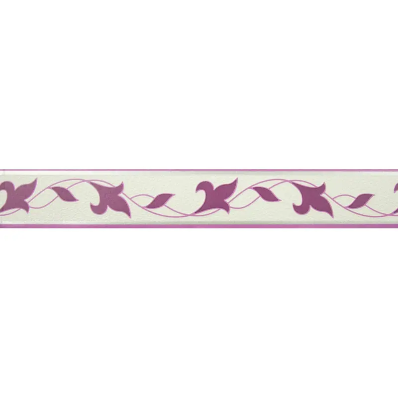 Bordura decorativa pentru tapet, frunze, mov, alb, 5.3cm x 10m, F802-162 Bestseller