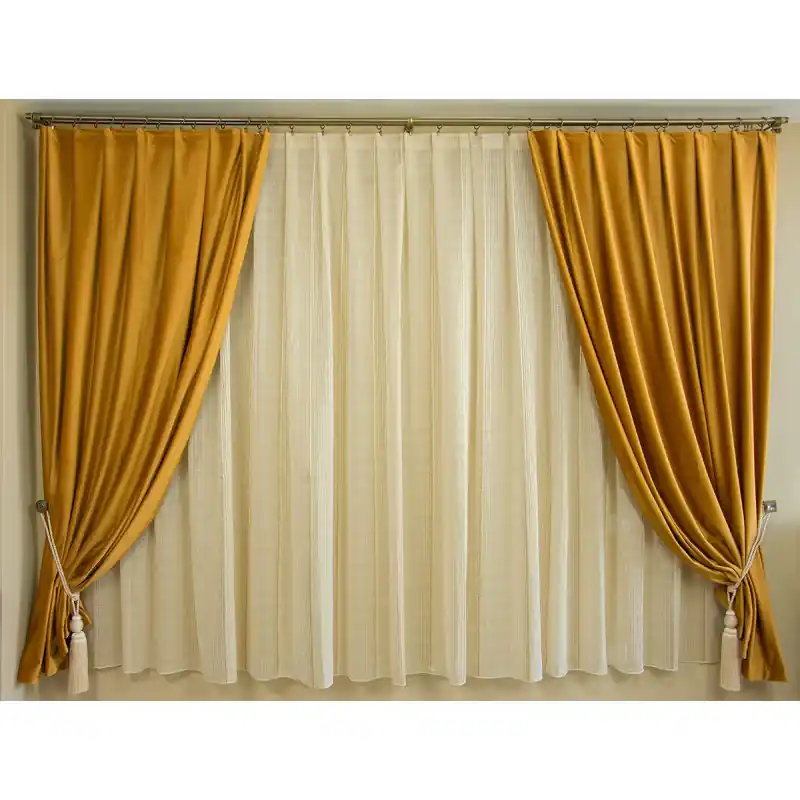 Draperie catifea - Galben Bestseller