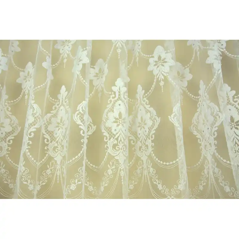 Perdea tul cu broderie 724880-v8-ivory Mai ieftin
