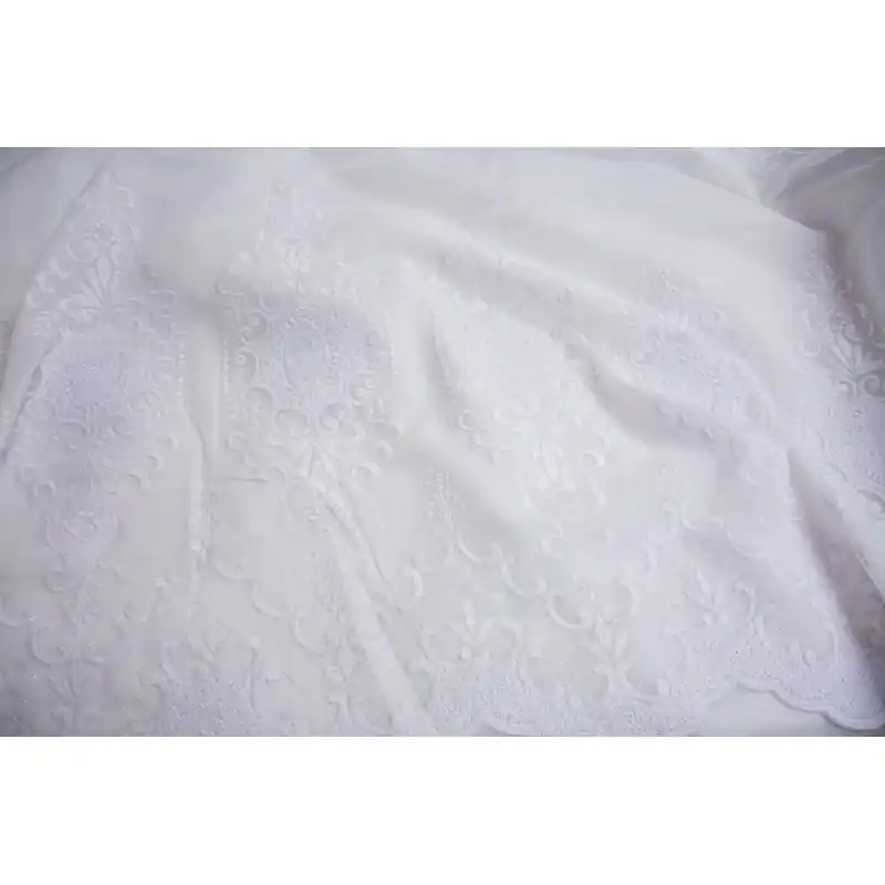 Perdea keten alb BRD-4345-55-02-B1104 Ieftin