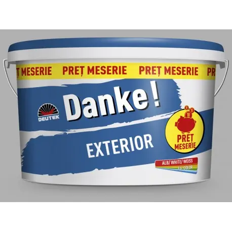 Reducere extra Vopsea lavabila alba Danke EXTERIOR 5L