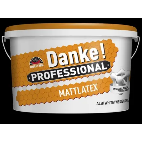 Danke Professional MATTLATEX 2.5L - vopsea lavabila alba Ofertă specială
