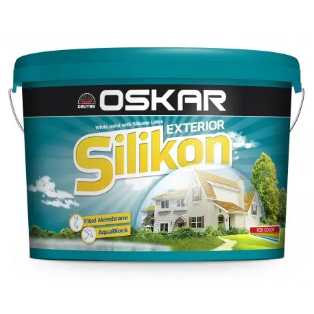 Retur ușor Vopsea lavabila OSKAR Silikon 15L de exterior - Vopsea Decorativa Exterior