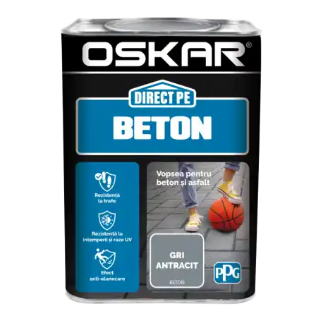 Vopsea Oskar Direct pe Beton gri antracit 0.75L Ofertă specială