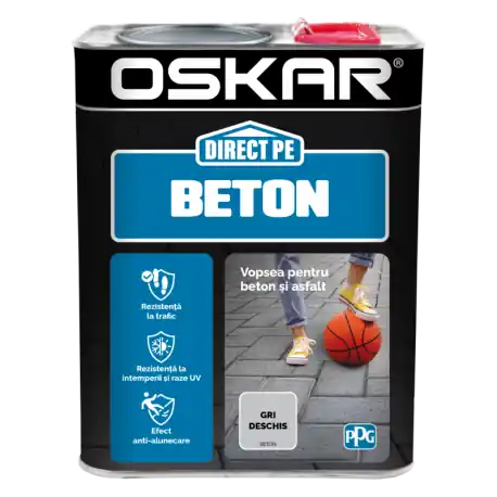 Reduceri Vopsea Oskar Direct pe Beton gri deschis 2.5L