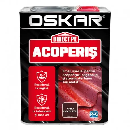 Vopsea Oskar Direct Pe Acoperis - maro ciocolatiu 2.5L Noutate
