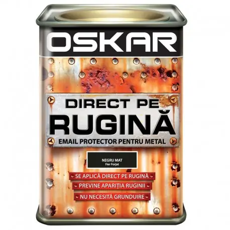 Reduceri Vopsea Oskar Direct pe Rugina Negru Mat Fier Forjat 0.5l