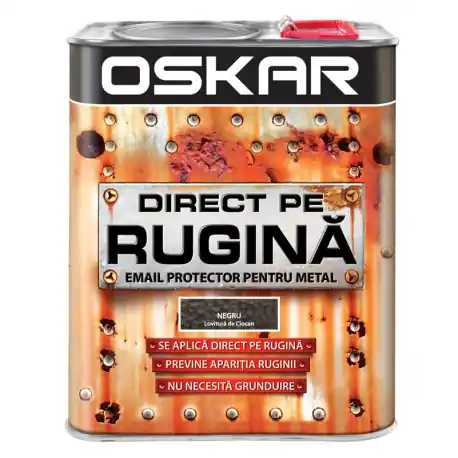 Preț promoțional Vopsea Oskar Direct pe Rugina Negru Lovitura de Ciocan 2.5l