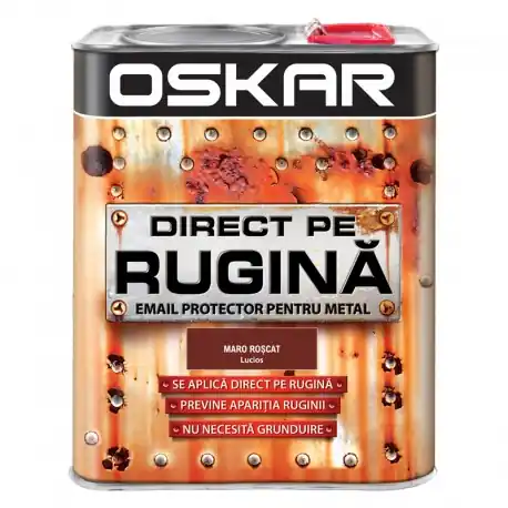 Plată sigură Vopsea Oskar Direct pe Rugina Maro Roscat Lucios 2.5l