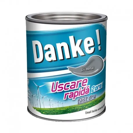 Plată sigură Vopsea lucioasa Danke Exterior Gri metal 0.75L