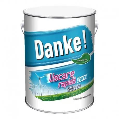 Vopsea lucioasa Danke Exterior Verde deschis 4L Reducere