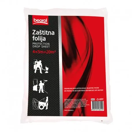 Folie protectie Beorol F1 pentru interior 4x5m Ofertă specială