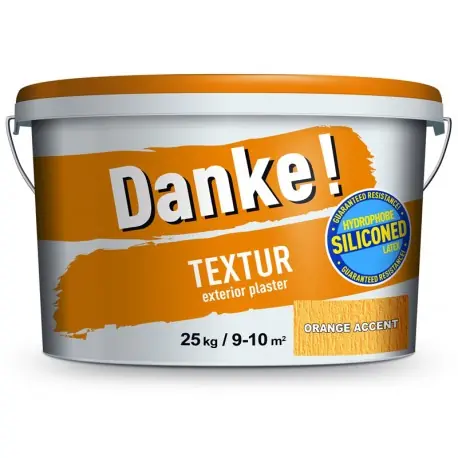 Plată securizată Tencuiala decorativa Danke Textur Orange Accent