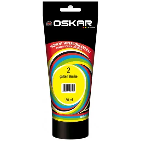 Cumpărături sigure Pigment Oskar Galben Lamaie 180 ml pentru vopsea lavabila