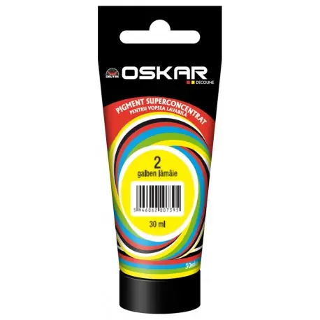 Ofertă limitată Pigment Oskar Galben Lamaie 30 ml pentru vopsea lavabila