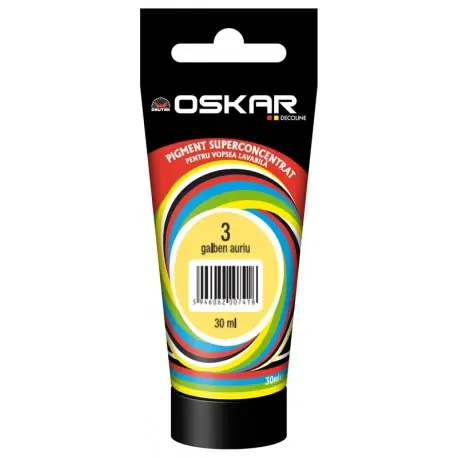 Promoție Pigment Oskar Galben Auriu 30 ml pentru vopsea lavabila