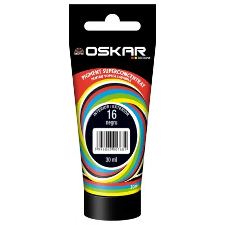 Pigment Oskar Negru 30 ml pentru vopsea lavabila Ofertă limitată