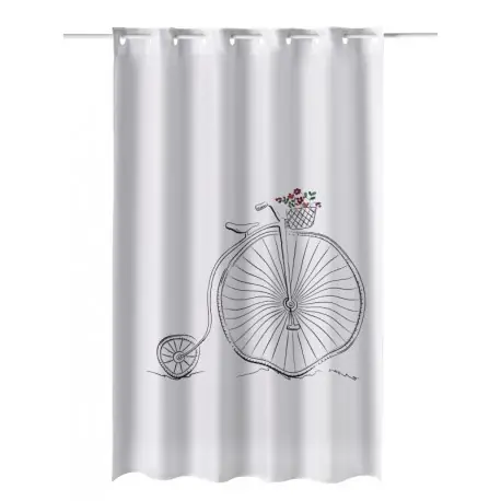 Perdea dus alba Bicicleta Retro Reducere de preț