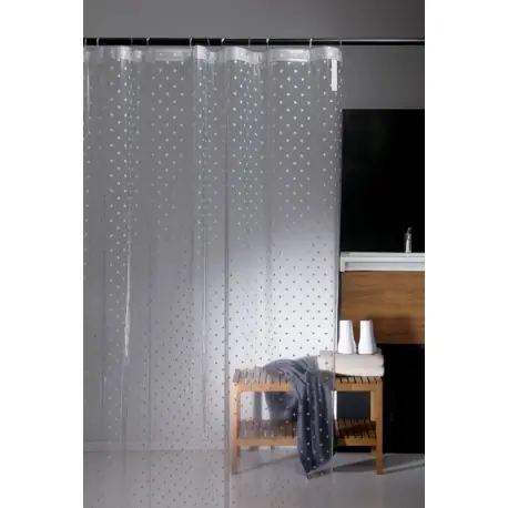 Reducere extra Perdea dus transparenta cu stelute