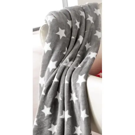 Ieftin Patura gri STARS cu stelute albe