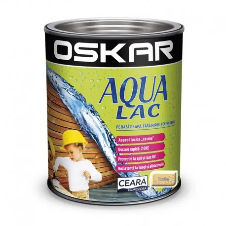 Oskar Aqua Lac pentru lemn Incolor 2.5l Cel mai bun preț