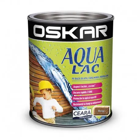 Oskar Aqua Lac pentru lemn Wenge 0.75l Noutate